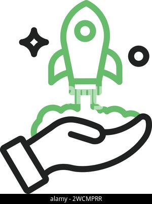Vektorbild des Startsymbols. Stock Vektor