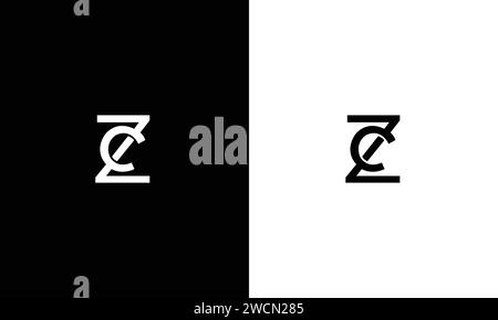 Letter ZC Logo Bild, Alphabet Letters Logo zc Letter Logo Vorlage für Ihre Marke Stock Vektor