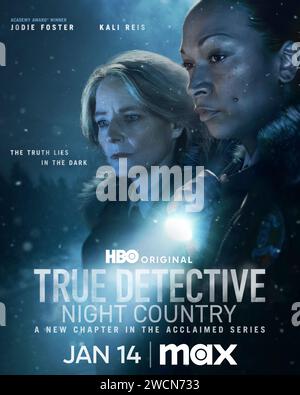 True Detective Night Country Poster Jodie Foster & Kali Reis Stockfoto