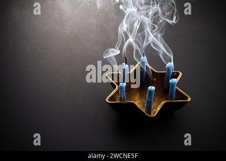 Internationaler Holocaust-Gedenktag Hintergrund Stockfoto