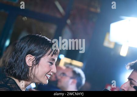 Madrid. Spanien. 20240116 nimmt Maria Pedraza am 16. Januar 2024 an der Premiere von „El Correo“ im Ocine Caleido in Madrid Teil Stockfoto