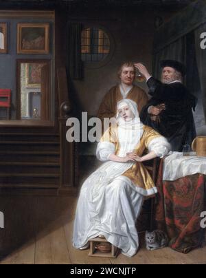 Die anämische Dame, 1667, Gemälde von Samuel van Hoogstraten Stockfoto