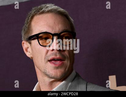 Los Angeles, USA. Januar 2024. Diplo kam bei der Walt Disney Company Emmy Awards Party, die am 15. Januar 2024 in Los Angeles stattfand. © ALO/AFF-USA.com Credit: AFF/Alamy Live News Stockfoto