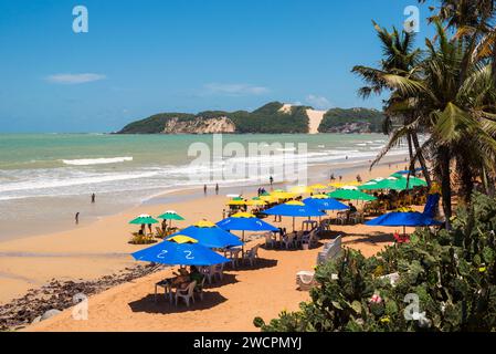 Ponta Negra Beach in Natal City, Brasilien Stockfoto