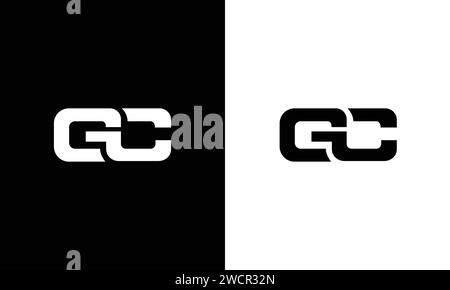 GC G C abstrakte Vektor-Logo-Monogrammvorlage Stock Vektor