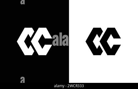CC Letter Business Logo Design Alphabet Symbol Vektor Symbol Stock Vektor