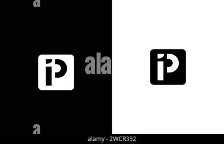 Design-Vorlage für das erste IP-Logo Stock Vektor