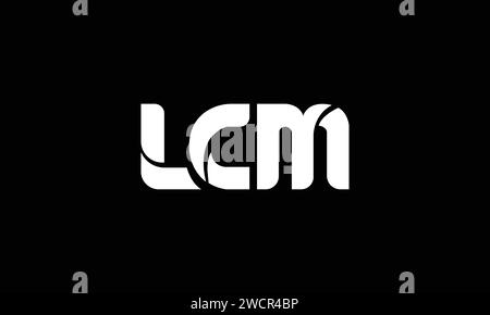 Kreatives Design mit LCM Letter Logo. Einzigartiges LCM-Design Stock Vektor