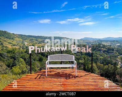 Phukaew Peak und Fotostandorte in Phetchabun, Thailand Stockfoto