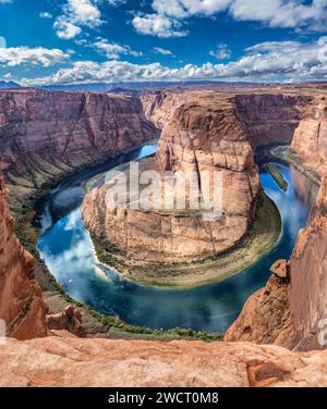 Horseshoe Bend in der Nähe von Page in Arizona, USA Stockfoto