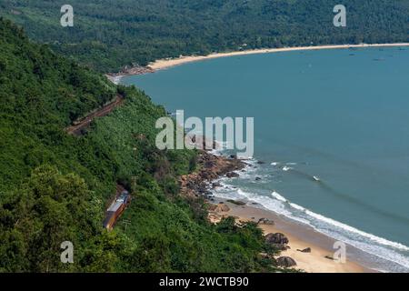 Die Landschaft am Hai Van Pass in Vietnam Stockfoto