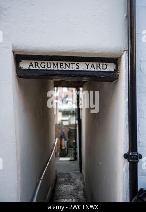 Arguments Yard in Whitby, North Yorkshire, Großbritannien Stockfoto