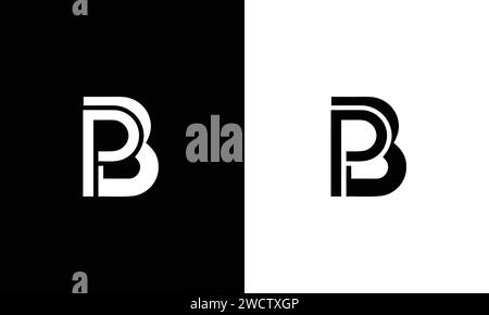 PB Initial Logo Monogramm entwirft moderne Vektorvorlage Stock Vektor