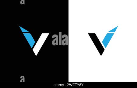 Minimales innovatives erstes VI-Logo und IV-Logo. Buchstabe VI IV kreatives elegantes Monogramm. Symbol für das Premium Business-Logo. Stock Vektor