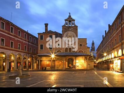 Kirche San Giacomo di Rialto in Venedig. Region Veneto. Italien Stockfoto