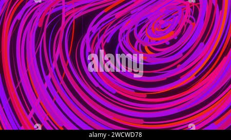 Abstrakte leuchtende Trails. Computergeneriertes 3D-Rendering Stockfoto