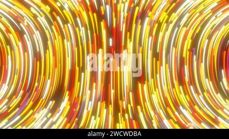 Abstrakte leuchtende Trails. Computergeneriertes 3D-Rendering Stockfoto