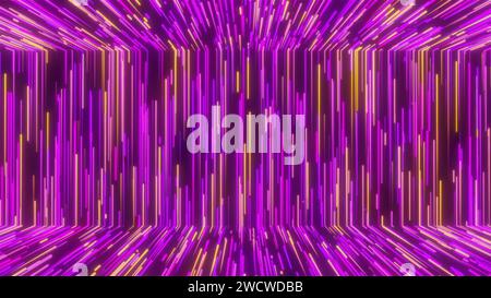 Abstrakte leuchtende Trails. Computergeneriertes 3D-Rendering Stockfoto