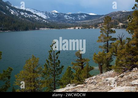 Untersee-Echo von Pacific Crest Trail, Lake Tahoe Basin National Forest, Kalifornien Stockfoto