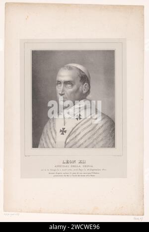 PURTTURTANH BANB her Leo XII, Henri Joseph Hessephs, Eifis Coisy Doubois, 1823 Druck nach Zeichnung von: Romeprinter: Paris Paper. Historische Personen. papst Stockfoto