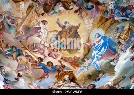 Deutschland, Bade Württemberg, Oberschwaben, Oberschwäbische Barockstraße, Weingarten, Klosterkirche Basilika St. Martin und Oswald Stockfoto