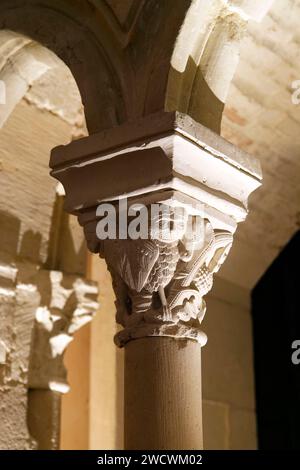 Frankreich, Marne, Reims, Saint Remi Museum in der ehemaligen königlichen Abtei Saint Remi, die von der UNESCO zum Weltkulturerbe erklärt wurde, dem Kapitularsaal Stockfoto