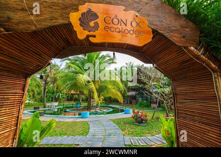 Vietnam, Mekong Delta, Provinz Ben Tre, Insel Con oC, Insel Con oC Ecolodge Stockfoto