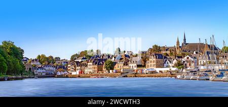 Frankreich, Morbihan, Golf von Morbihan, Auray, l'entrée du Port de Saint-Goustan par la rivière d'Auray, Semaine du Golfe édition 2023 Stockfoto