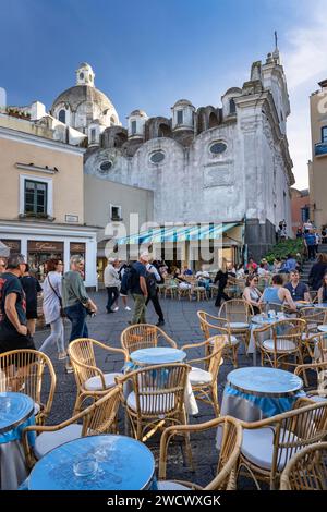 Italien, Kampanien, die Bucht von Neapel, die Insel Capri, Piazzetta di Capri Stockfoto