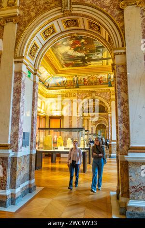 Frankreich, Paris, von der UNESCO als Weltkulturerbe gelistetes Gebiet, Louvre Museum, ägyptische Antiquitäten, das neue Königreich, Ramses Zimmer Stockfoto