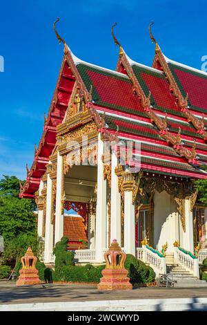 Thailand, Bangkok, Bezirk Lat Krabang, Wat Lat Krabang buddhistischer Tempel Stockfoto