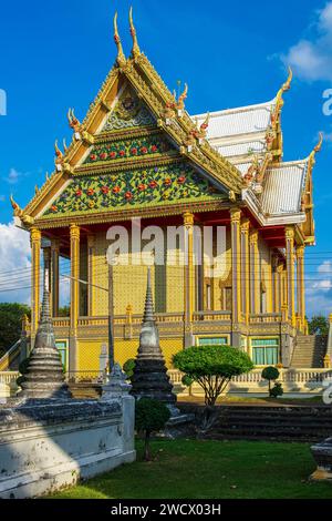 Thailand, Chanthaburi, Wat Phai Lom Königlicher Tempel Stockfoto
