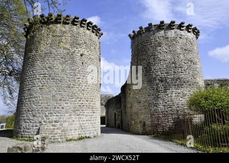 Frankreich, Somme, Guillaume Türme, Altstadt Saint Valéry sur Somme Stockfoto