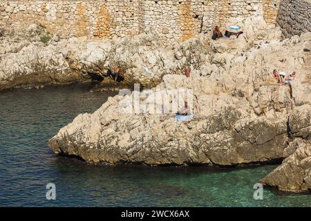 Frankreich, Alpes Maritimes, Nizza, Reserve Beach Stockfoto