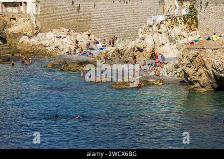 Frankreich, Alpes Maritimes, Nizza, Reserve Beach Stockfoto