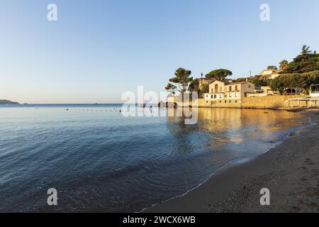 Frankreich, Var, Carqueiranne, Pradon Beach Stockfoto