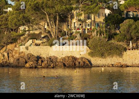 Frankreich, Var, Carqueiranne, Pradon Beach Stockfoto