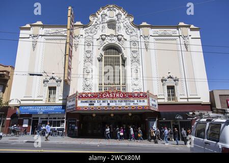 Das Castro Theater ist ein Kino, das 1976 als historisches Denkmal klassifiziert wurde und 1922 im spanischen Kolonialstil erbaut wurde Stockfoto