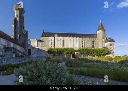 Frankreich, Indre et Loire, Le Grand-Pressigny, Grand-Pressigny-Schloss, Grand-Pressigny-Prähistorienmuseum Stockfoto