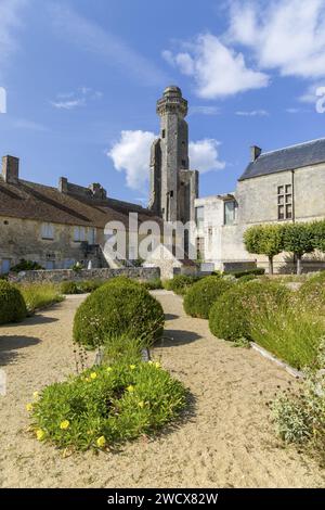 Frankreich, Indre et Loire, Le Grand-Pressigny, Grand-Pressigny-Schloss, Grand-Pressigny-Prähistorienmuseum Stockfoto