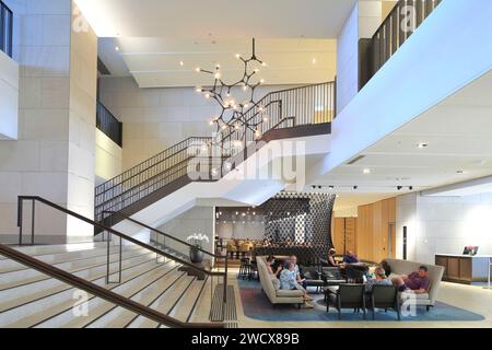 Australien, New South Wales, Sydney, Darling Harbour, Hyatt Regency Luxushotel, Lobby Stockfoto