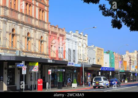 Australien, New South Wales, Sydney, Paddington District, Oxford Street, viktorianische Architektur Stockfoto