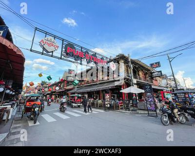 Kambodscha, Siem Reap, Pub Street Stockfoto