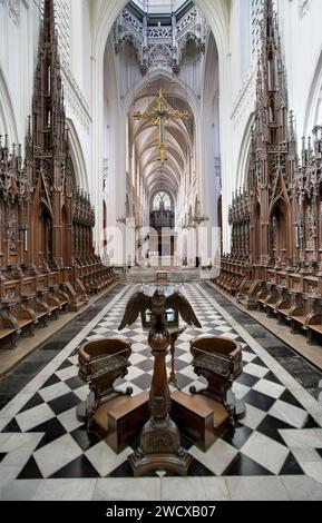 Innenansicht, Kathedrale unserer Lieben Frau, cathédrale Notre-Dame, Antwerpen, Flandern, Belgien, Europa Stockfoto