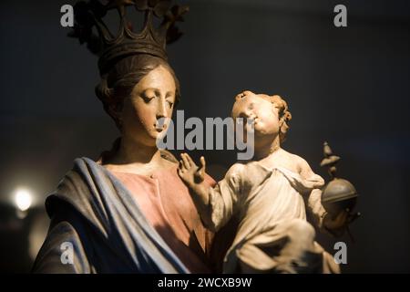 Andachtsstatue unserer Lieben Frau von Antwerpen, Kathedrale unserer Lieben Frau, cathédrale Notre-Dame, Antwerpen, Flandern, Belgien, Europa Stockfoto