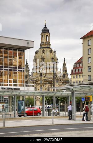 Alter markt in Dresden. Deutschland Stockfoto