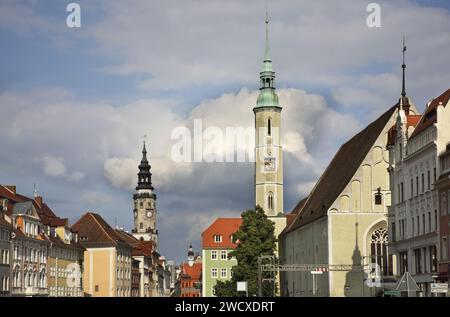 Obermarkt in Gorlitz. Deutschland Stockfoto