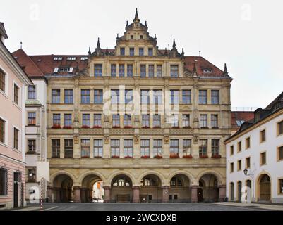 Neues Stadthaus in Gorlitz. Deutschland Stockfoto