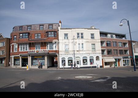 Eine Reihe von Geschäften in Swanage, Dorset, Großbritannien Stockfoto