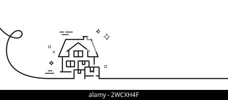 Symbol für bewegliche Linie. Zeichen für Verpackungsgegenstände. Durchgehende Linie mit Wellung. Vektor Stock Vektor